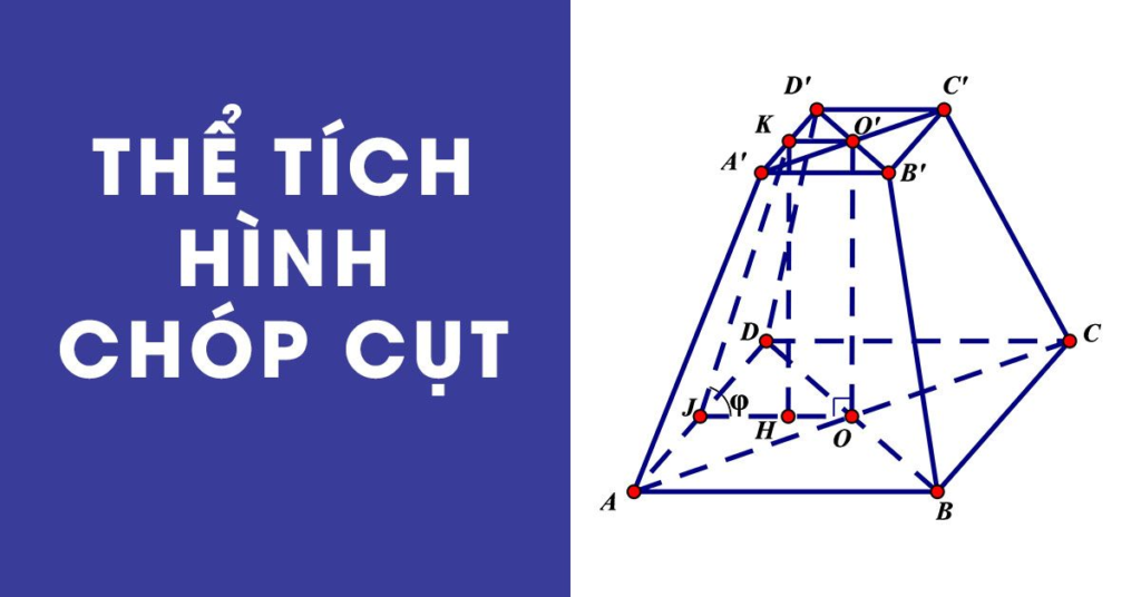 Công thức tính thể tích khối chóp